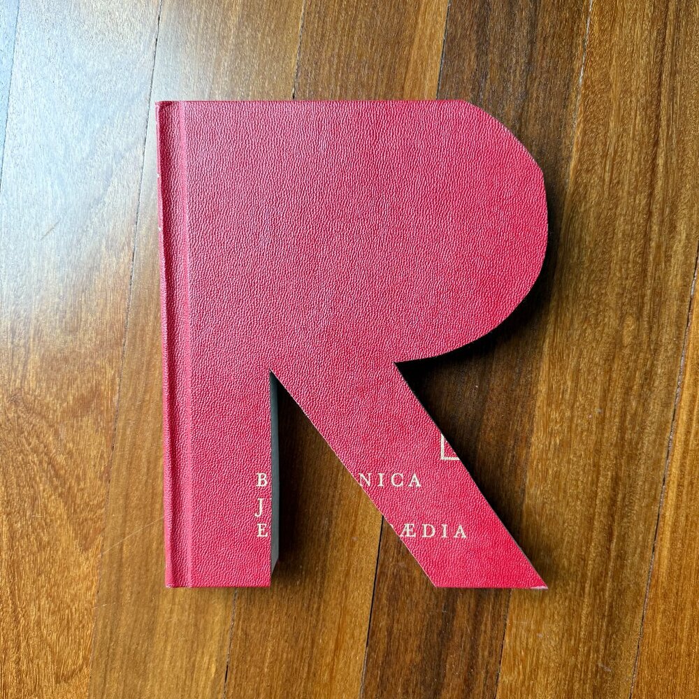 Vintage Book Monogram Letter - R